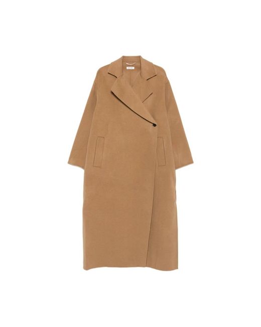 Soft Goat Natural Single-Breasted Coats