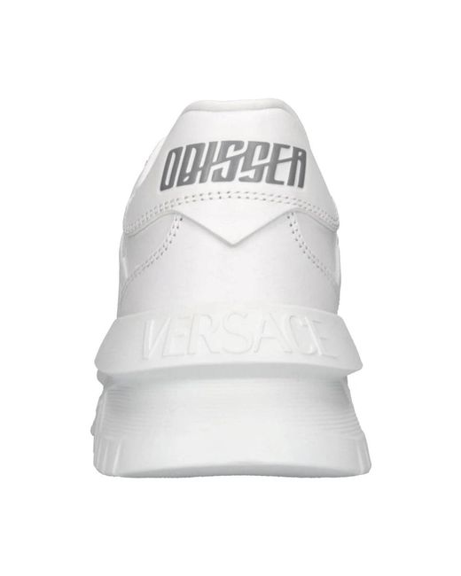 Versace Schoenen ,Wit ,Leer Greca Odissea Sneaker in het White voor heren