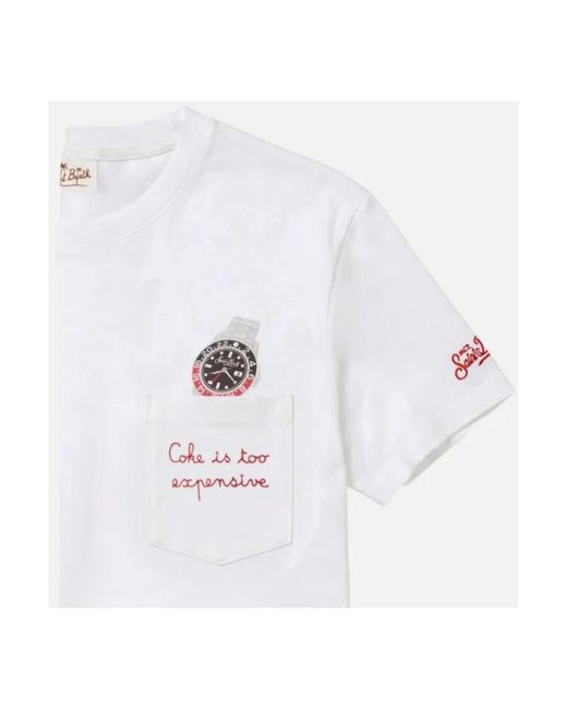 Mc2 Saint Barth White T-Shirts for men