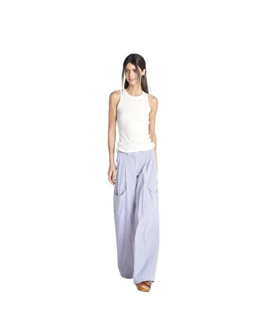 Jejia Blue Wide Trousers