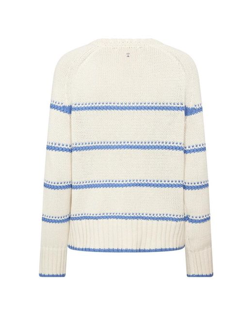 Mos Mosh White Round-Neck Knitwear