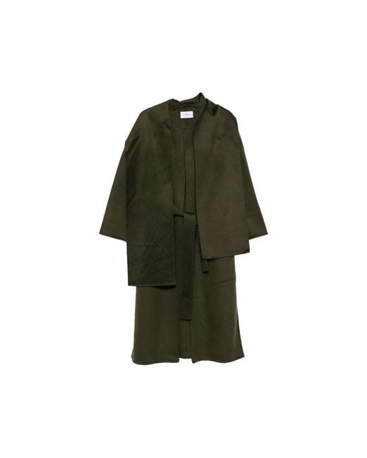 The Dynamis Studio Green Belted Coats