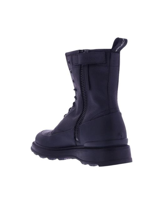 Lace-Up Boots di Woolrich in Blue