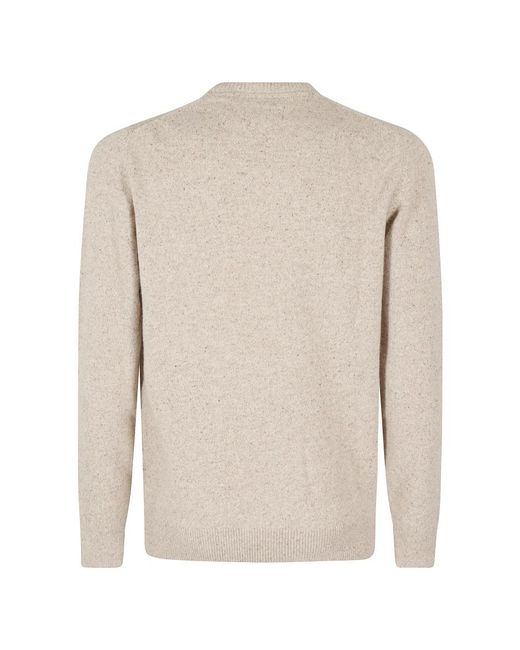 Barbour White Round-Neck Knitwear for men