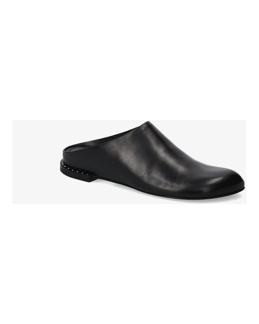 Premiata Black Clogs Aus Leder
