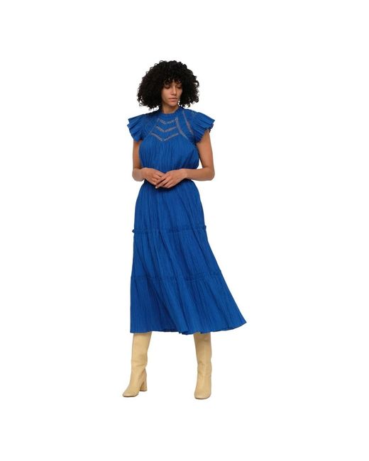 Sea Blue Midi Dresses
