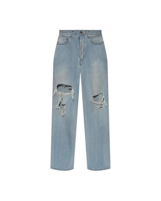 Balenciaga Blue Straight Jeans