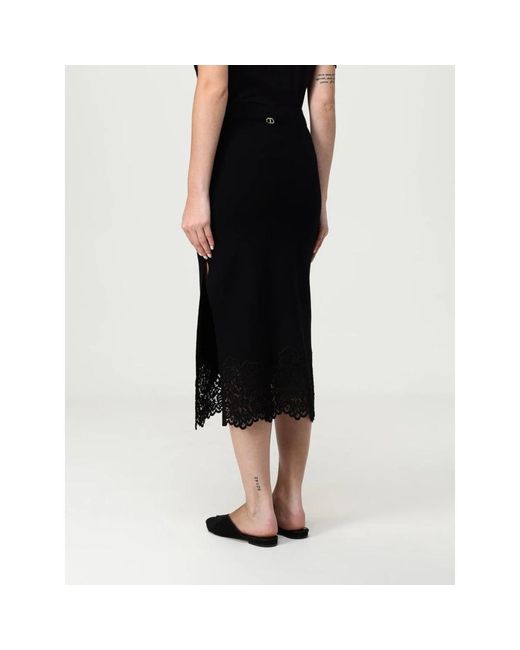 Twinset Black Pencil Skirts
