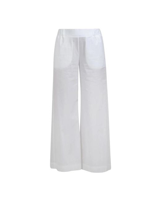 Ottod'Ame White Wide Trousers