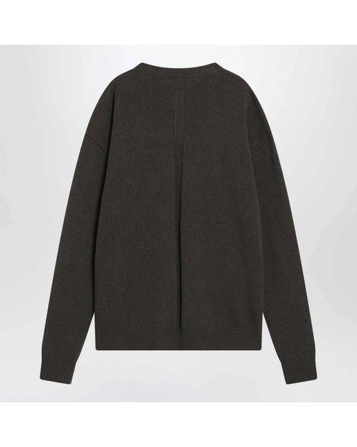 Rick Owens Black Round-Neck Knitwear for men