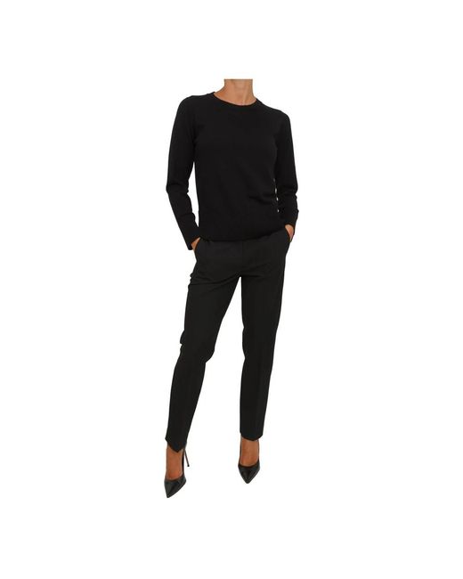 Anna Molinari Black Round-Neck Knitwear