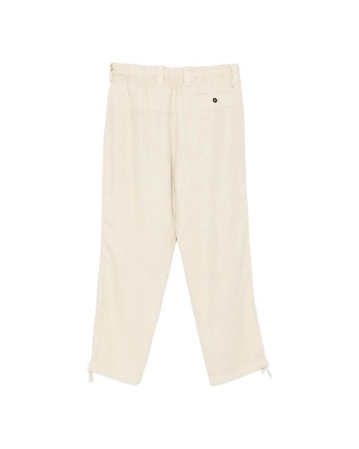 C P Company Natural Cropped Trousers for men