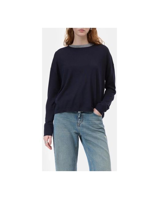 Closed Blue Round-Neck Knitwear