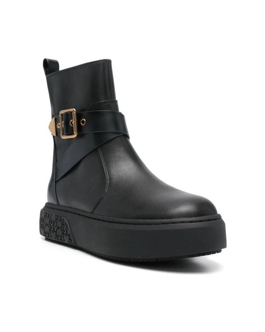 Pinko Black Schwarzer mid sneaker für frauen