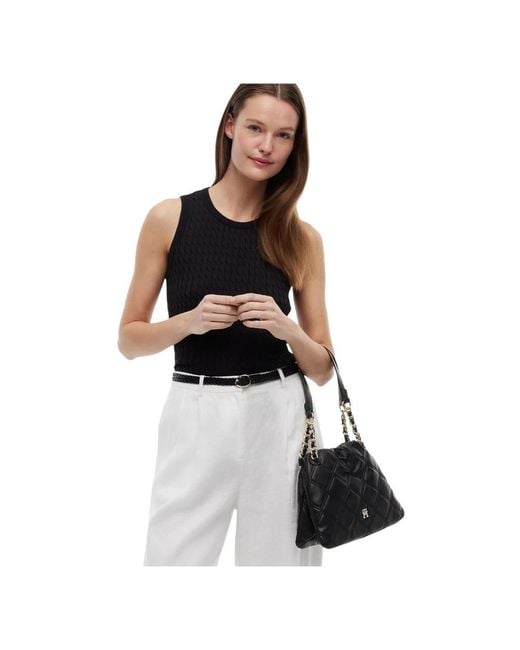 Tommy Hilfiger Black Shoulder Bags
