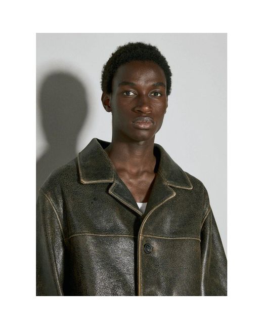 Leather Jackets di Guess in Green da Uomo