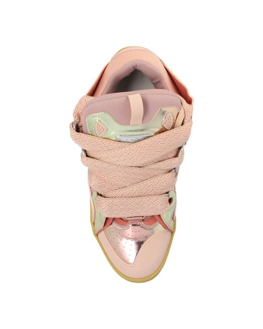 Lanvin Pink 'curb' sneakers