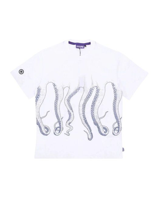 Octopus Outline tee in White für Herren