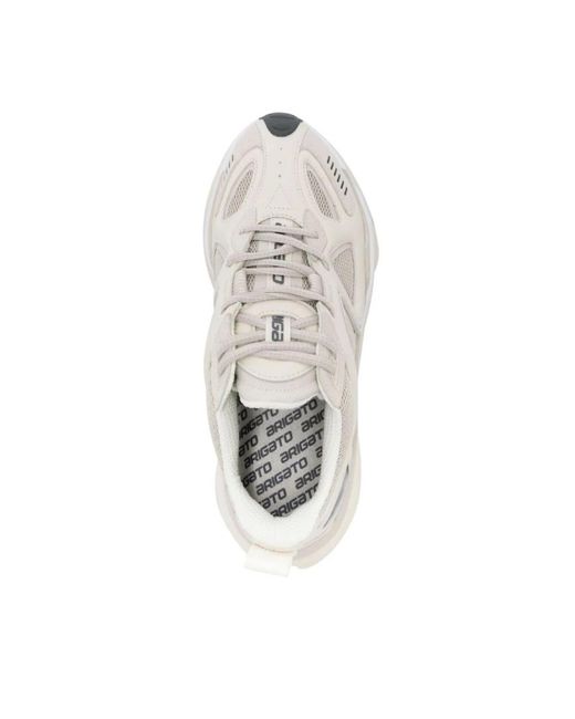 Axel Arigato White Satellite Runner Suede And Mesh Trainers for men