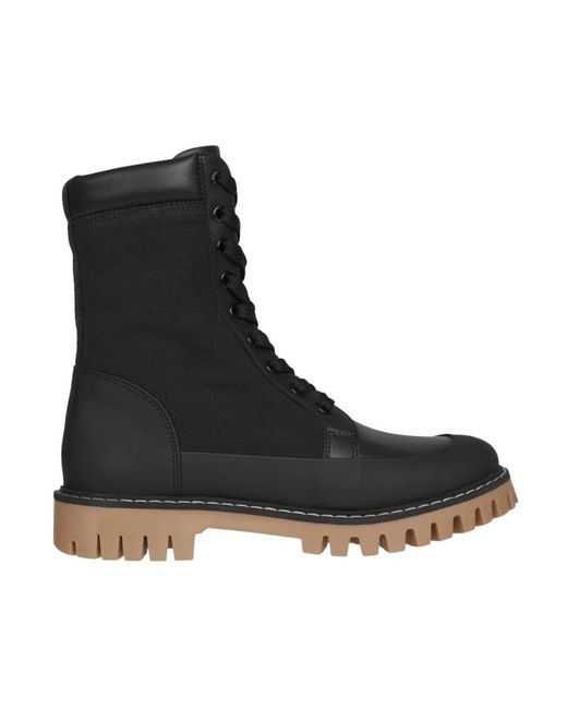 Tommy Hilfiger Black Lace-Up Boots