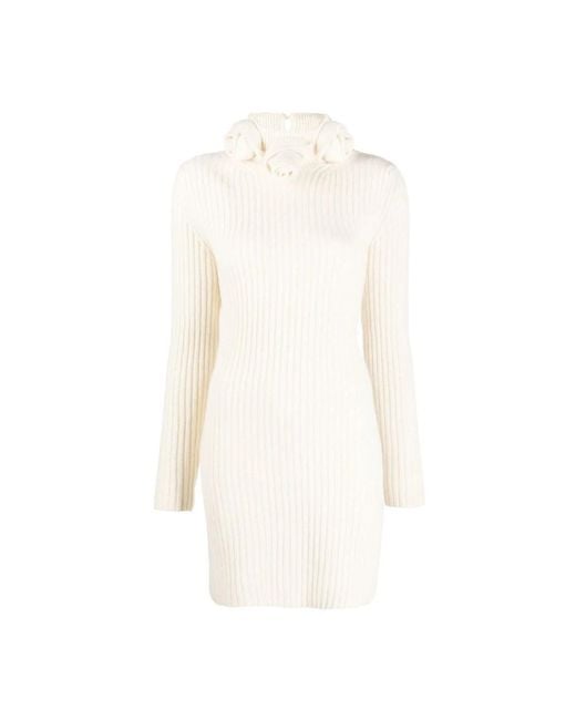 Blumarine White Knitted Dresses