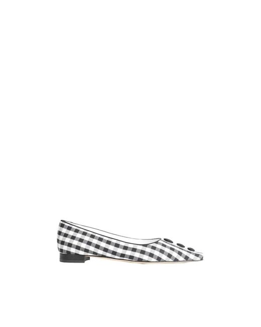 Manolo Blahnik White Ballerina Shoes