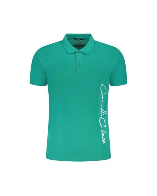 Roberto Cavalli Green Polo Shirts for men