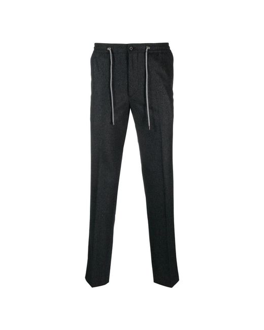 Corneliani Black Slim-Fit Trousers for men