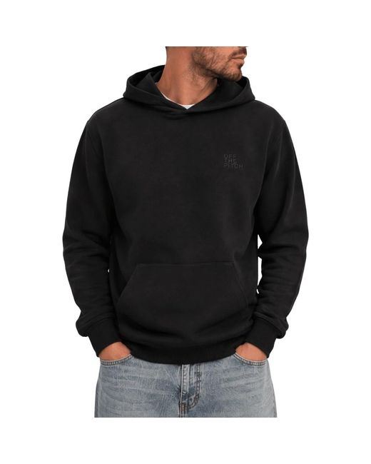 Off The Pitch Black Hoodies for men