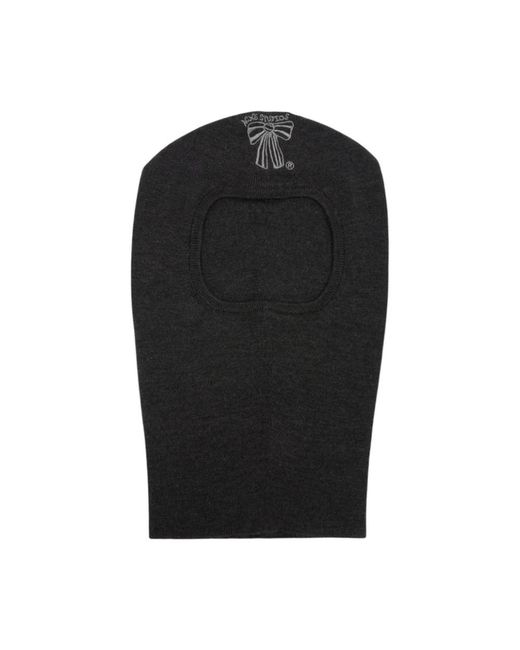 Acne Wool Logo Balaclava in het Black