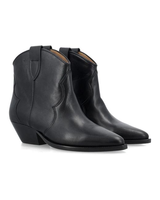 Isabel Marant Black Cowboy & Biker Boots