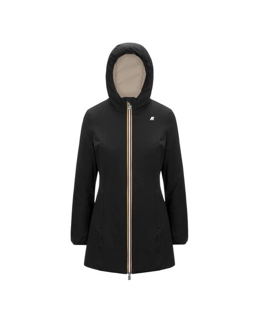 K-Way Black Warm Doppeljacke