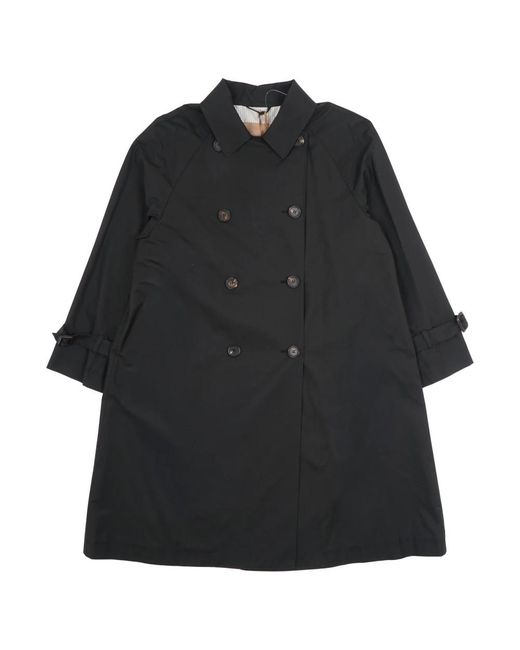 Max Mara Black Double-Breasted Coats