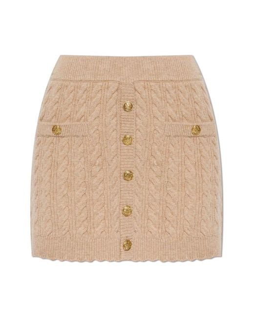 LoveShackFancy Natural Short Skirts