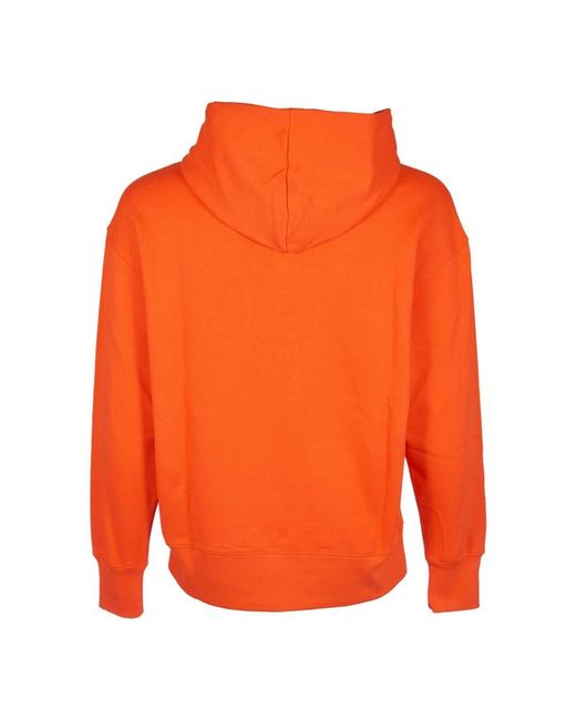 MSGM Roter Kapuzenpullover in Orange für Herren