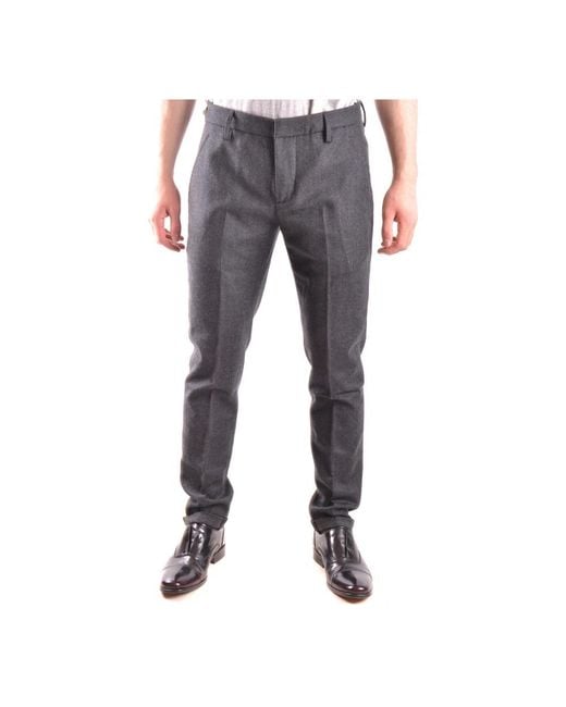 Dondup Gray Suit Trousers for men