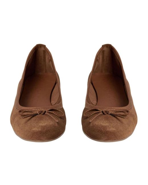 Sofie Schnoor Tan Ballerina Met Strikdetail in het Brown