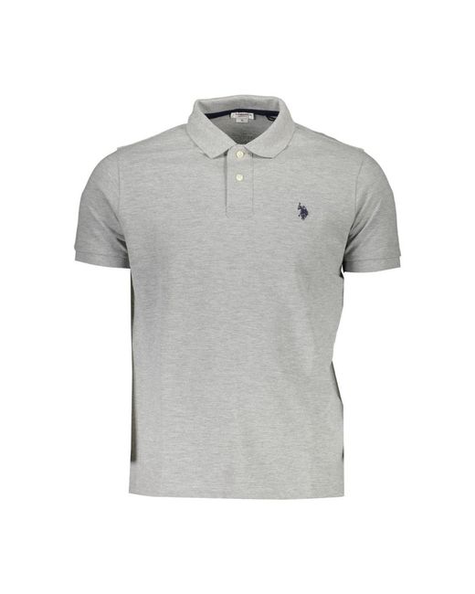 U.S. POLO ASSN. Gray Polo Shirts for men