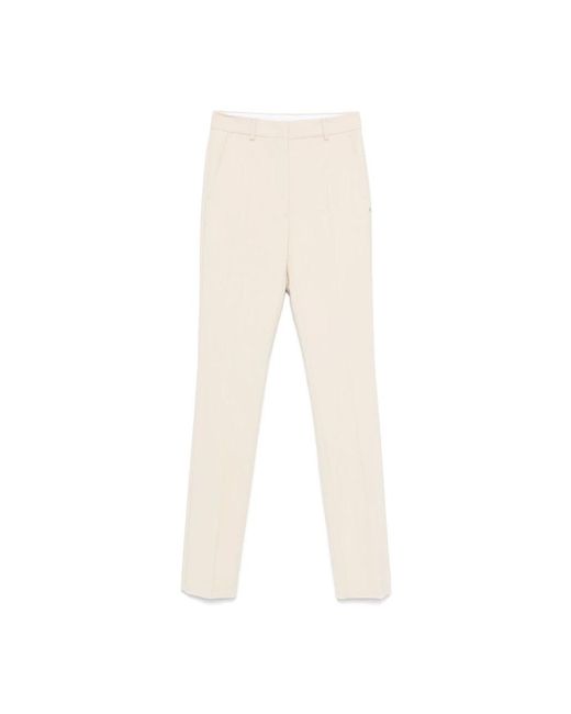 Sportmax Natural Straight Trousers