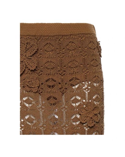 Pinko Brown Maxi Skirts