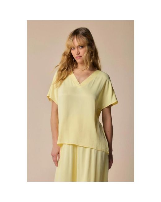 Kocca Overhemden ,Geel ,Stijlvolle Blouse in het Yellow