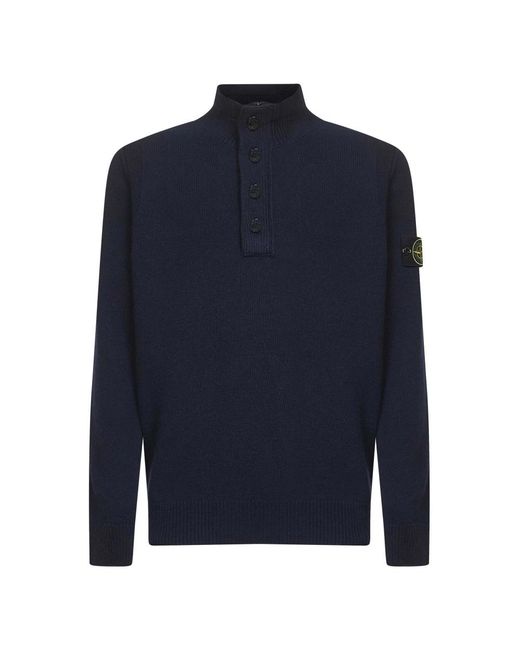 Stone Island Blue Turtlenecks for men