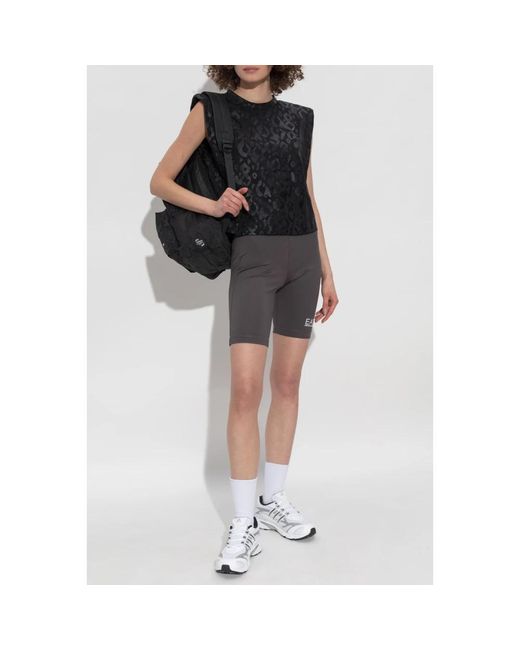 EA7 Black Sleeveless Tops