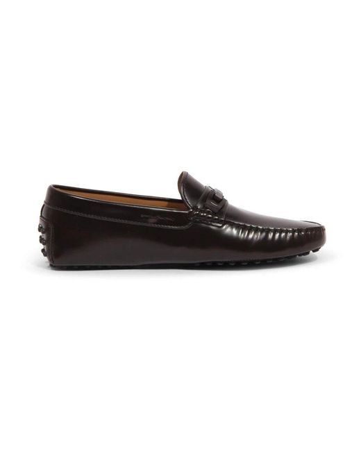 Tod's Dunkler Loafer Macro Clamp Gommini in Black für Herren
