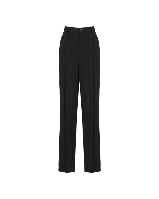 Elisabetta Franchi Black Wide Trousers
