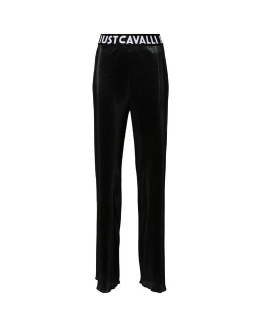Just Cavalli Black Wide Trousers