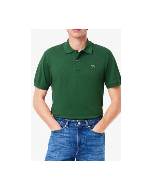 Lacoste Green Polo Shirts for men