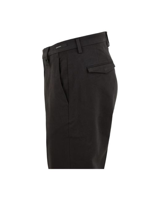 Michael Coal Black Slim-Fit Trousers for men