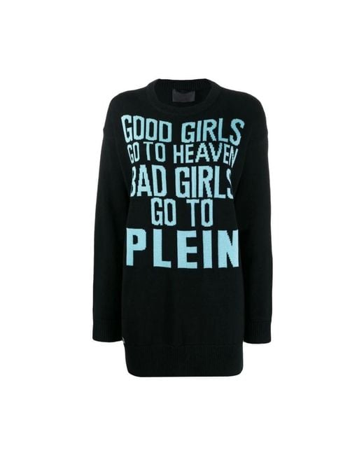 Round-Neck Knitwear di Philipp Plein in Black