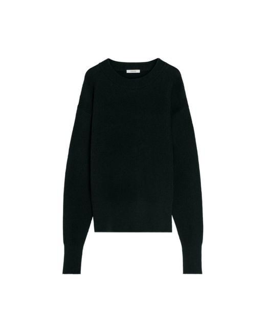 Lemaire Black Round-Neck Knitwear for men
